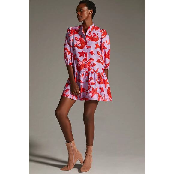 Farm Rio Lobster Sky Mini Dress - Picture 3 of 4